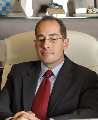 A man wearing suit
