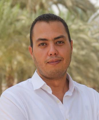 A man with a white shirt