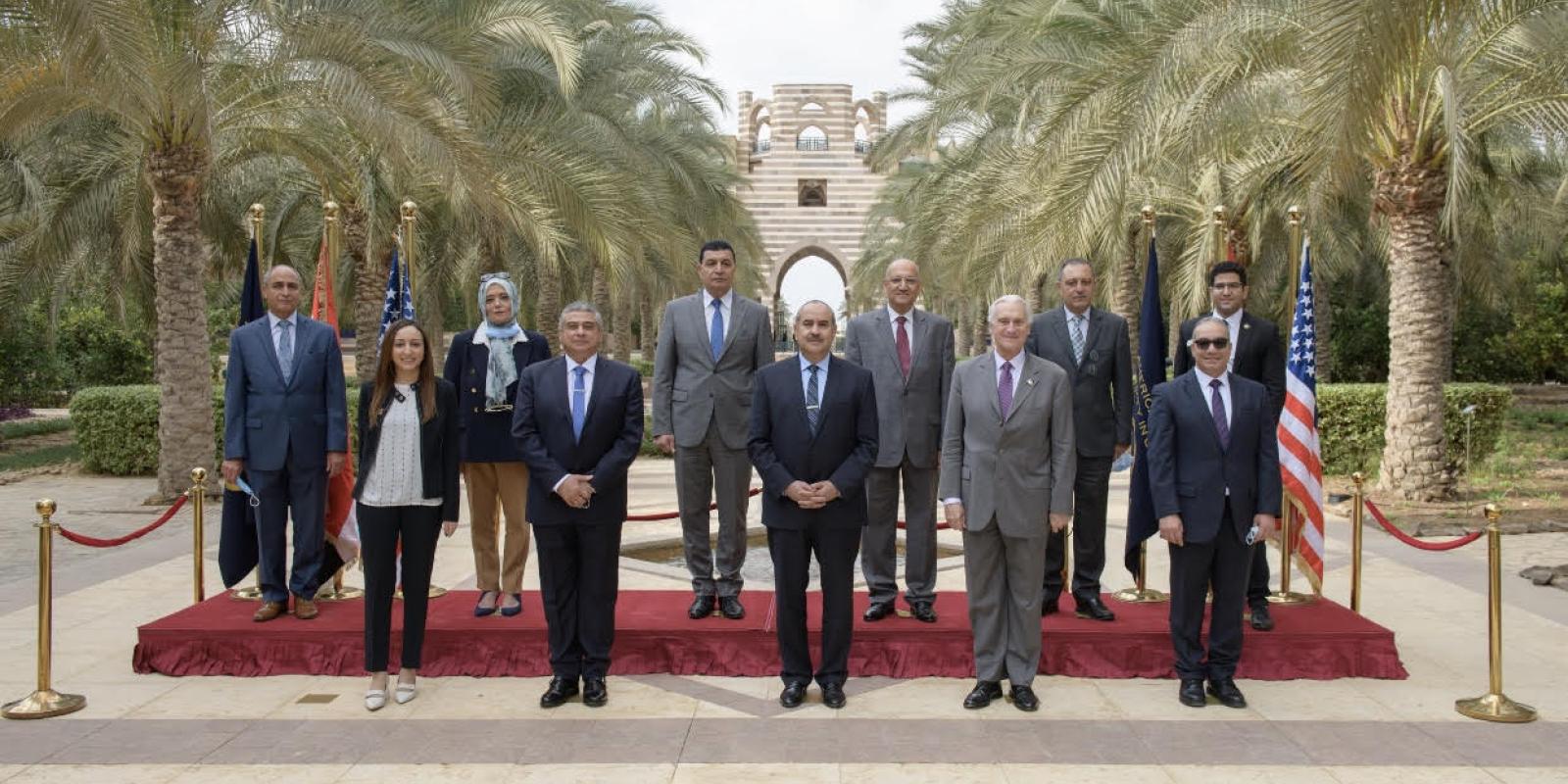 attending participants of Minister of Civil Aviation visit