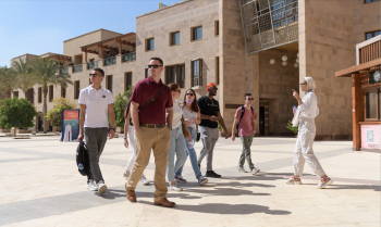 students on campus