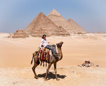 Kuehl at the Giza Pyramids